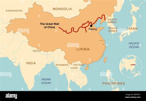chinesische mauer karte